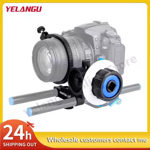 YELANGU Portable Mini Follow Focus Quick Focus Wireless Lens Control For DSLR Camera Gimbal BMPCC 4K