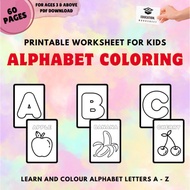 [PDF WORKSHEET] Alphabet Coloring Printable Worksheet for Kids