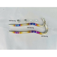 Titanium Muffler Replaces Zinc Muffler for Fuled Wave 125i A110 2017 2024 Size 27 100% Titanium Mate