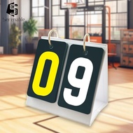 [Serenable] Multi Sports Scoreboard 2 Digit Scoring Board Portable Table Score Flipper for Coaches B