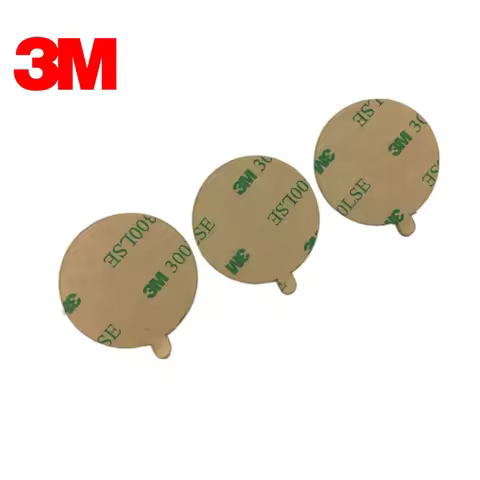3M 300LSE Double Sided Adhesive 9495LE Tape Round Sticker Clear, 0.17mm Thick , 30mm Circle/100pcs ,