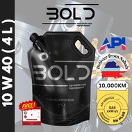 BOLD SIRIM 10w40 4L Fully Synthetic SP Engine Oil Car 10w-40 Minyak Hitam Enjin Kereta Proton Oil
