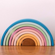 Avdar Wooden Toys Rainbow Stacker (Dreamy Pastel) - Medium Size