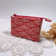 青海波 三層零錢包/小錢包/多功能收納包