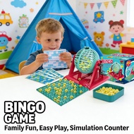 Lotto Game Bingo Home Bingo Toy Ball Counter Bingo Card Set Simulation Toy Set