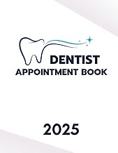 Dentist Appointment Book 2025: Dated Planner from 7 AM to 8.45 PM, Week to View Scheduler Diary for 