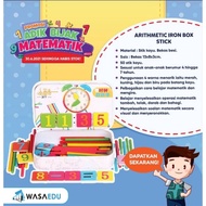 ARITHMETIC IRON BOX STICK / Bahan bantu belajar Matematik / Sesuai untuk anak prasekolah, tadika dan