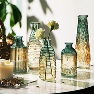Morandi Ombre Nordic Vintage Glass Vase Flower Pot Home Decoration