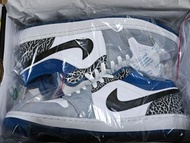 NIKE AIR JORDAN 1 LOW TRUE BLUE  US12  爆裂紋 (左腳有瑕疵)