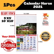 (1pcs) Calendar Horse 2026 Horse Calendar 2026 跑马 日历 2026 Senerai Public Holidays School Holidays 20