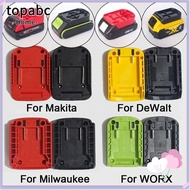 TOP DIY Adapter, ABS Portable Battery Connector, Universal Durable Holder Base for Makita/DeWalt/WORX/Milwaukee 18V Lithium Battery