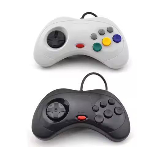 USB Classic Game Controller Gamepad Joypad Wired Gamepads For Sega Saturn System Style for PC