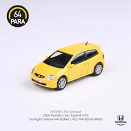 PARA64 1/64 2001 Honda Civic Type R EP3 - Sunlight Yellow
