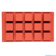 jenniferagg.my 15 Cavity Square Silicone Molds Making Mousses Cake Molds Decorating Baking Tool for 