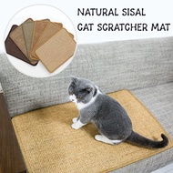 Natural Sisal Cat Scratcher Mat Cat Scratch Board Tree Scratcher Pet Scratching Mat Sofa Protector Cat Claw Grinding Pad