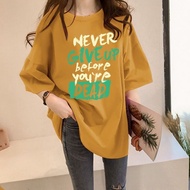 Clothing Fashion Short-Sleeved T-Shirt Preppy Style Printed Letter Top M-2XL Loose ins Trendy Men Wo