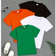 Kids T Shirt Baju Budak Lelaki Perempuan 100% Cotton Kids Tshirt Kosong Budak Boy Shirt Kid 8 Color
