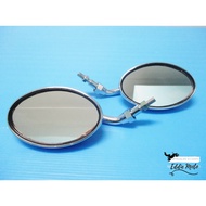 SIDE MIRROR PLATIC SET (8 mm) For HONDA CB250 CB400 CB500 CBF CBX // Classic Plating Color