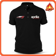 Aprilia Embroidery AF1 Racing MotoGP XS-7XL Cotton Polo Collar T Shirt T-Shirt Tshirt Tee Casual Fas