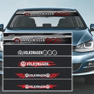 130*21cm Vinyl Car Front Windshield Emblem Sticker Auto Window Decorative Badge Decal for Volkswagen VW Golf CC Scirocco Sharan Touran Lavida Sagitar Magotan