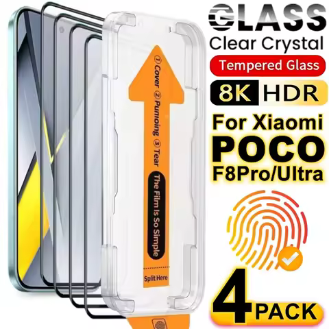 1-4Pcs For Xiaomi Poco F8 Pro F8 Ultra Oleophobic Coating HD Screen Protector Poco F8ultra F8pro Cle