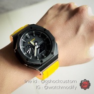 GSHOCK GA2100 Ap  สายRubber Yellowของแท้100% ประกันศูนย์ว่าประกันศูนย์ central 1ปี