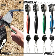 OPTIMISTI8E Golf Club Brush Durable Double Sided Colourful Hook To Bag