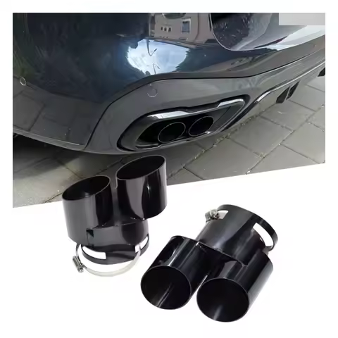 For BMW X5 X6 X7 G05 G06 G07 19-24 Car Exhaust Tip Cover SUS304 Stainless Steel TailPipe Cover Upgra