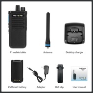 Retevis P1 10W DMR Two Way Radio Long Range Radio Built-in 2500mAh Battery Recording VOX for Commer