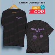 KAOS KPOP SUGA AGUST D TOUR NAMA KOTA ALBUM SUGA D-DAY AGUST D MIN YOONGI