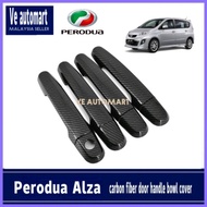 Vemart Perodua alza Carbon Fiber door handle cover accessories 2014 2015 2016 2017 2018 2019 2020 AD