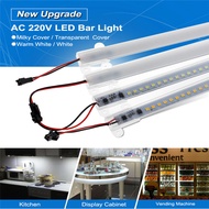 72 LED Rigid Light Bar Tube Strip 0.3M 2835 SMD DIY Counter Showcase Lamp 220V Warm/Cool White