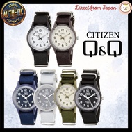 [Citizen Q&Q] Watch Analog Solar Water Resistant Nylon Belt E05A-004VK/ E05A-006VK/ E05A-003VK/ E05A