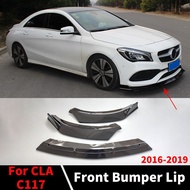 Front Bumper Lip Chin Tuning Accessories Splitter Diffuser Deflector For Mercedes Benz CLA C117 2016-2019 W117 180 260 220 200