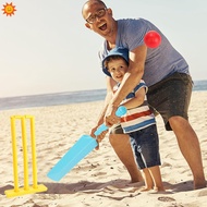 Children Cricket Set, Bat and Ball Beach Wicket Stand Children Cricket Sports Interactive Board Game