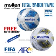 Molten Futsal Ball FIFA PRO F9A4800 FIFA AFC MATCH Size 4 Low Bounce Match Ball Pro Level MSSM SUKMA