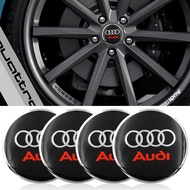 4PCS 56mm Car Wheel Hub Caps Emblem Badge Stickers Decoration for Audi S A3 A4 B8 8P 8V A6 C7 A5 Q5