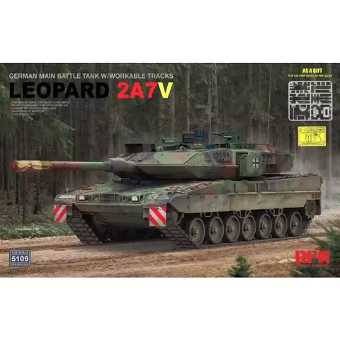 1/35 Ryefield model 5109 Leopard 2A7V main battle tank active track assembly Scale diy toys Model Ki