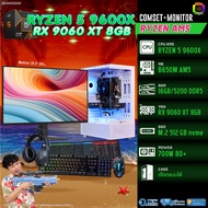 COMSET + MONITOR/ BONMECOM2 ครบเซ็ตพร้อมจอ/ CPU AMD AM5 RYZEN 5 9600X/ RX 9060 XT 8GB