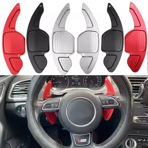 For Audi A3 A4 A4L A5 A6 A7 A8 Q3 Q5 Q7 TT S3 R8 Aluminum Car Sports Steering Wheel Shift Paddle Ext