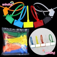 ANHUITYJ 100pcs Cable Tag Strapping Tape Tag Labels Markers Mesh Wire Marker Colorful Tag