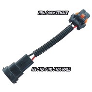 Converter H8 / H9 / H11 / H16 Male to HB4 / 9006 Female