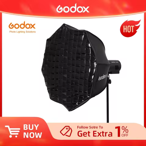 60cm Godox AD-S60S Silver Deep Parabolic Softbox with Honeycomb Grid Godox Mount Softbox for AD300PR