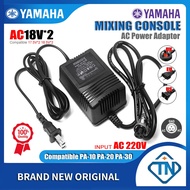 220V to AC18V*2 1.4A 0.94A 0.62A 3Pin Mixer AC Adapter for YAMAHA PA-10 PA-20 PA-30 MG82CX MG102C MG