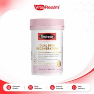[Vitarealm]Swisse Dual Skin Regeneration 60 Capsules Astaxanthin ALA Skin Brightening Antioxidant Su