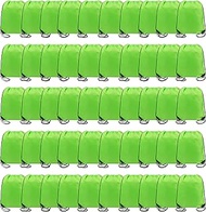 BeeGreen 50 Pieces Fruit Green Drawstring Backpack Bags Wholesale Cinch Bags Bulk Heavy Duty String