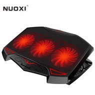 NUOXI Gaming Laptop Cooler 3 Big Fans Laptop Cooling Pad Adjtable laptop stand Dual B LED Backlit Notebook Cooler