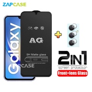 2in1 Tempered Glass Anti Glare Samsung A34 5G Free Tempered Glass Camera