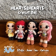 HEARTS2HEARTS CROCHET DOLL/ H2H AMIGURUMI JIWOO/ IAN/ CARMEN STELLA/ YUHA/ ANA/ YEON/ JUUN