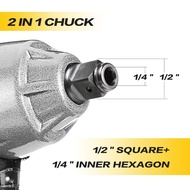 ✔Cordless Electric Impact Wrench Battery Screwdriver 1/2"&1/4" Wrench Power Tools for 288Vf Makita B